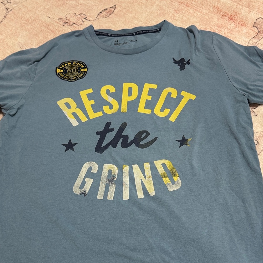 Project Rock Graphic T-Shirt with Yellow Accents